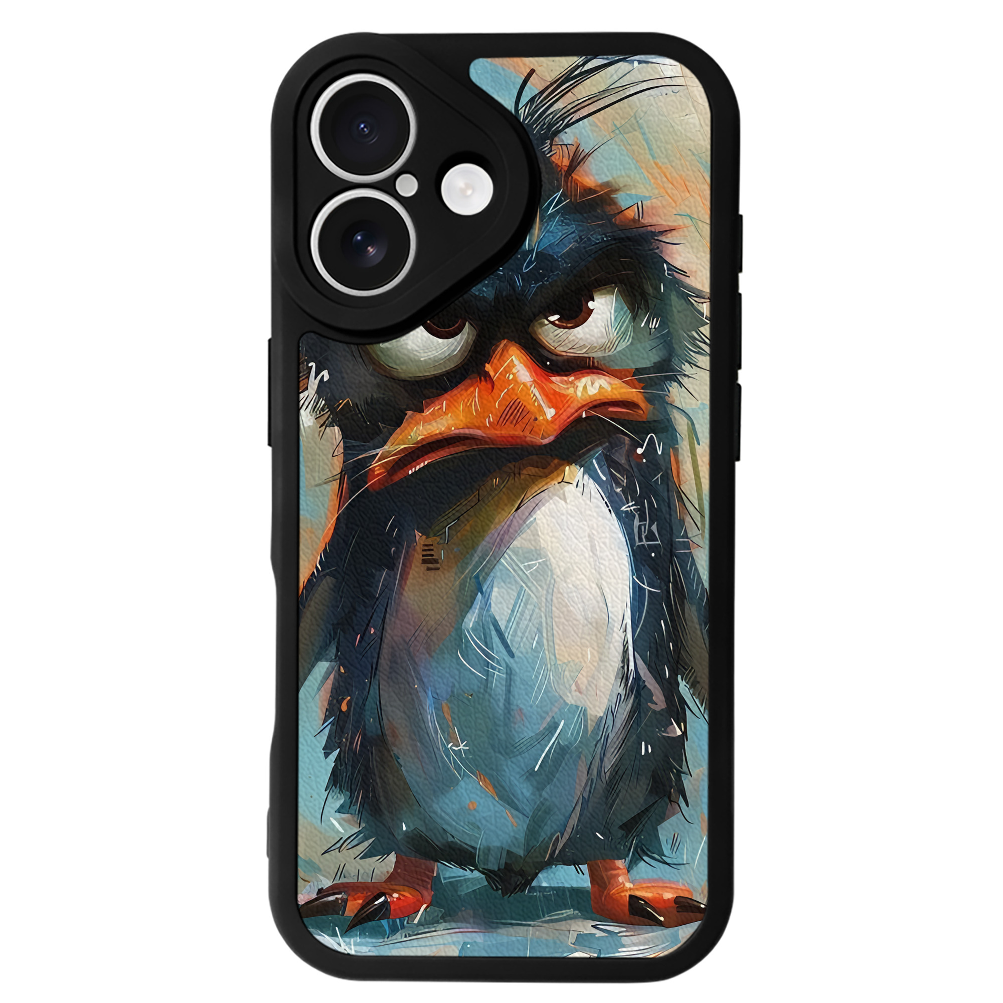 （画像用） Angry Birds アングリーバード 【iPhone 16シリーズ対応】シリコンスマホケース（レザー調） 材質：シリコン